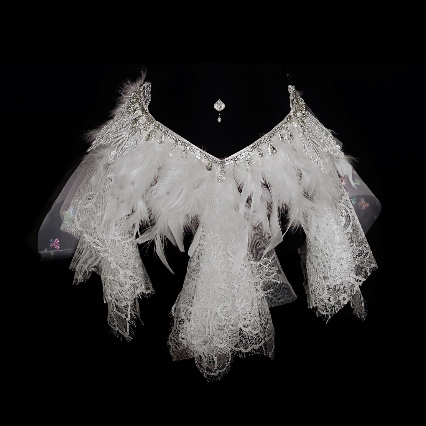 Lace Feather Skirt - DreamLand Rave