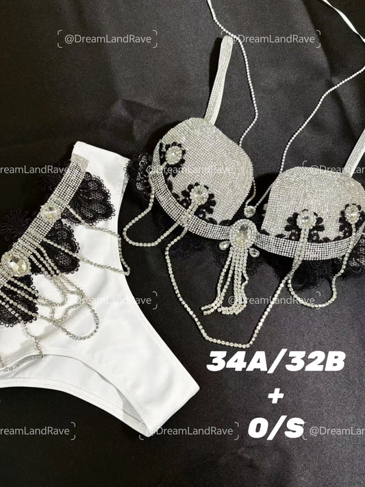 SALE 14-DIAMOND BIKINI SILVER