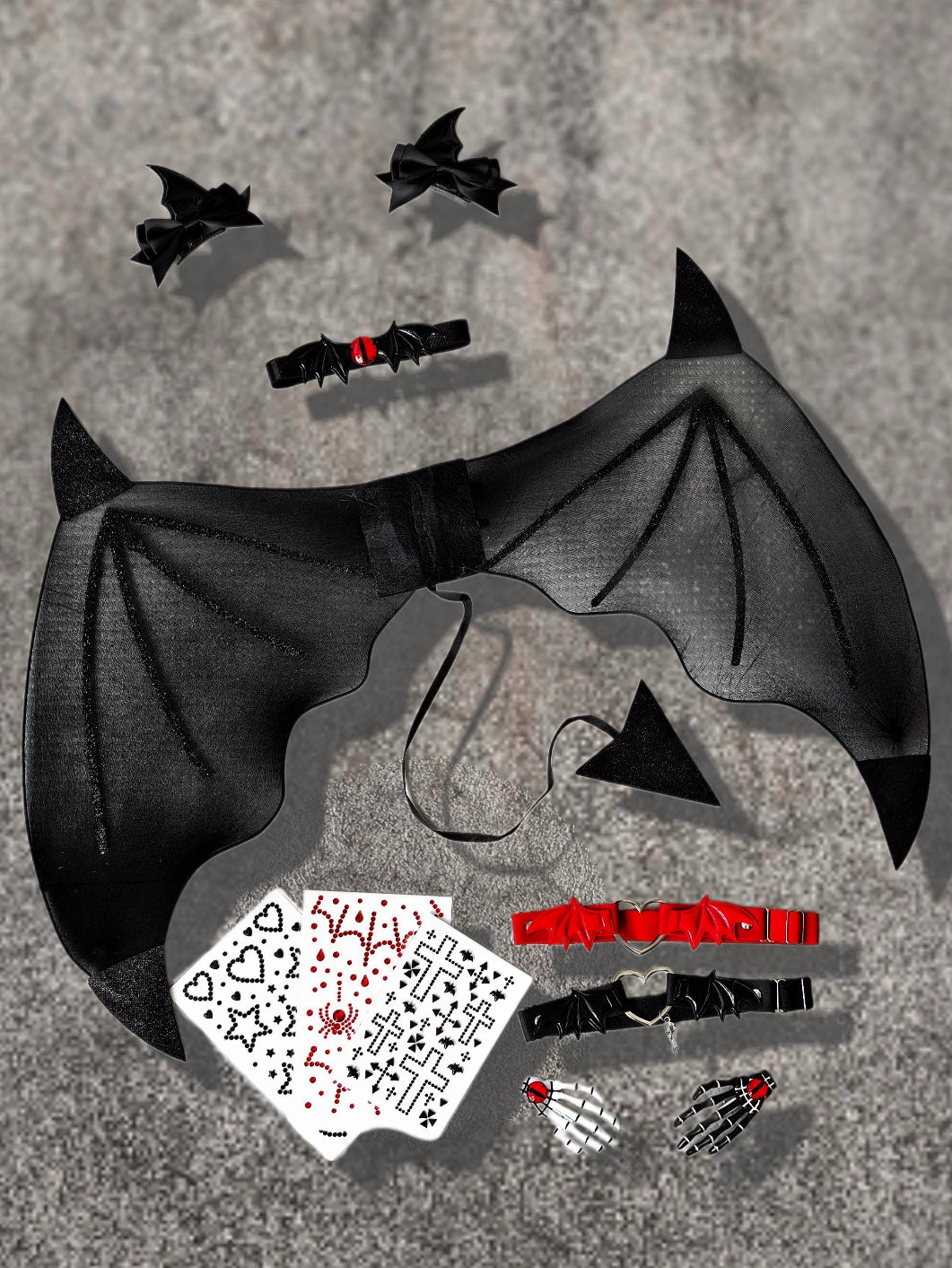 Little Devil Wing Set (9PCS, 3Colors)