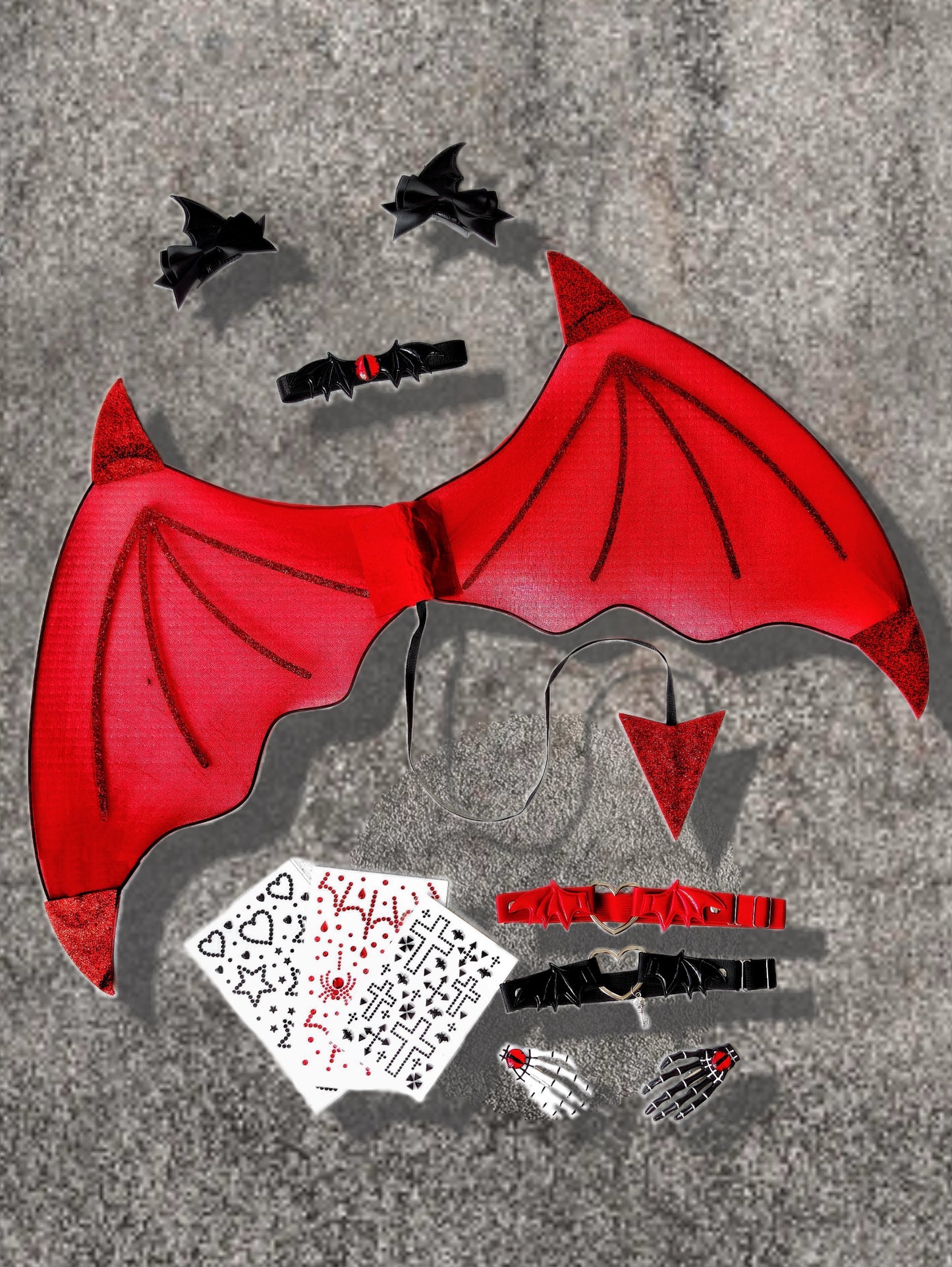 Little Devil Wing Set (9PCS, 3Colors)