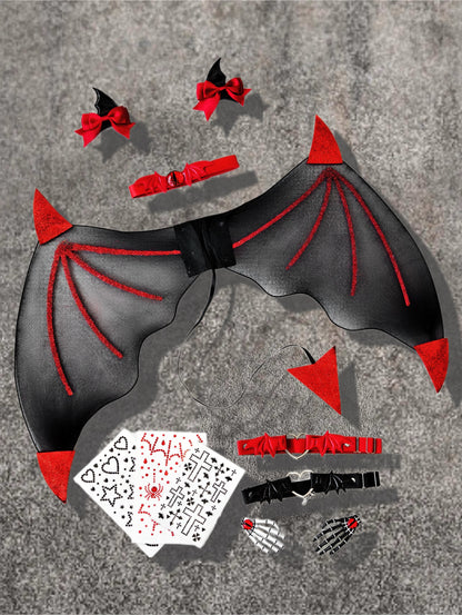 Little Devil Wing Set (9PCS, 3Colors)