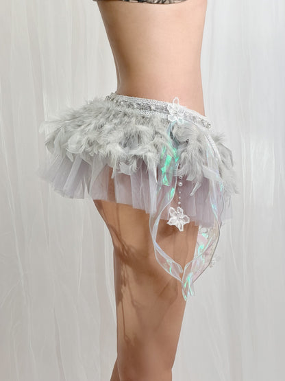 Feather Skirt (5Colors)