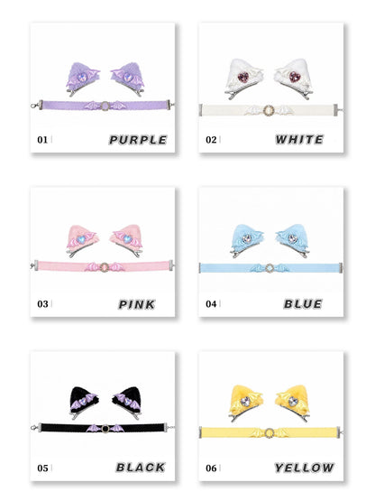 Fluffy Ear Set (6Colors, 3PCs)