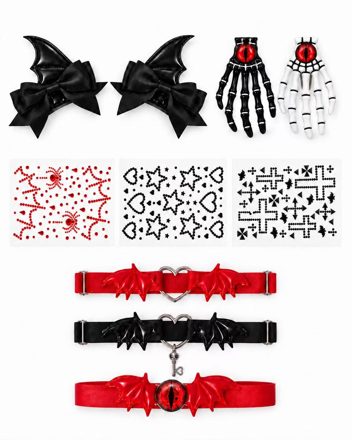 Little Devil Wing Set (9PCS, 3Colors)