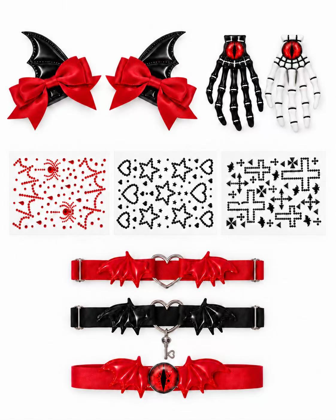 Little Devil Wing Set (9PCS, 3Colors)