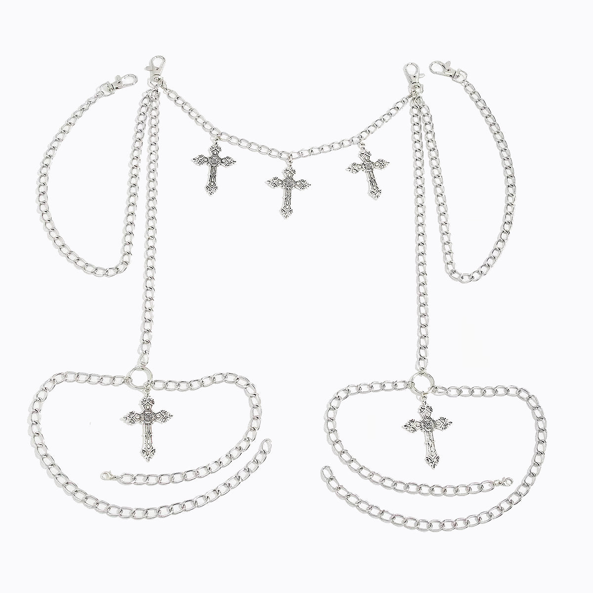 Cross Charm Leg Chain (1PC)