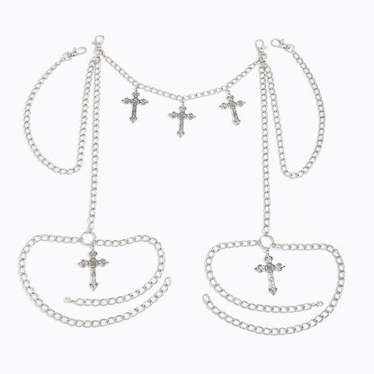 Cross Charm Leg Chain (1PC)