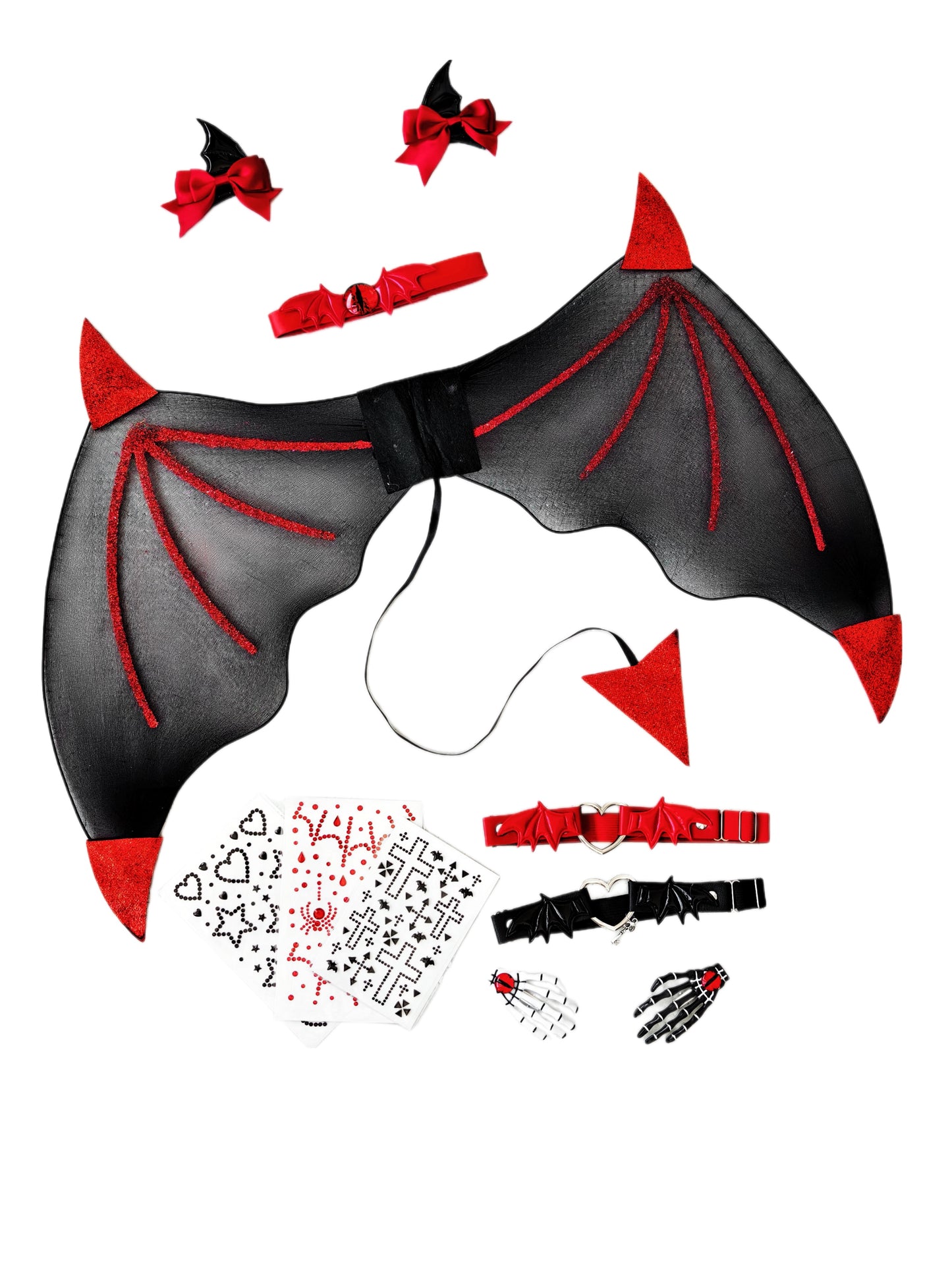 Little Devil Wing Set (9PCS, 3Colors)
