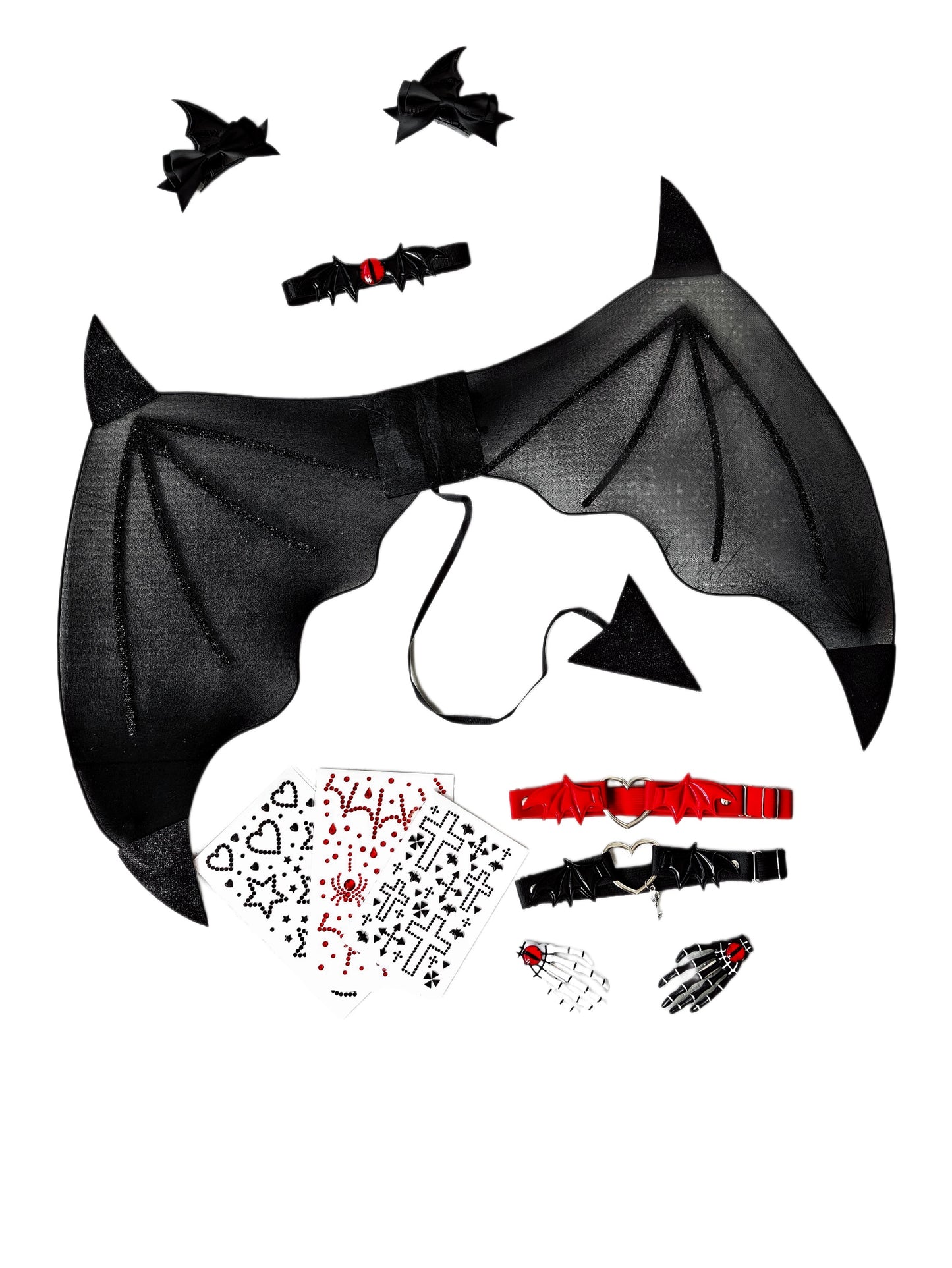 Little Devil Wing Set (9PCS, 3Colors)