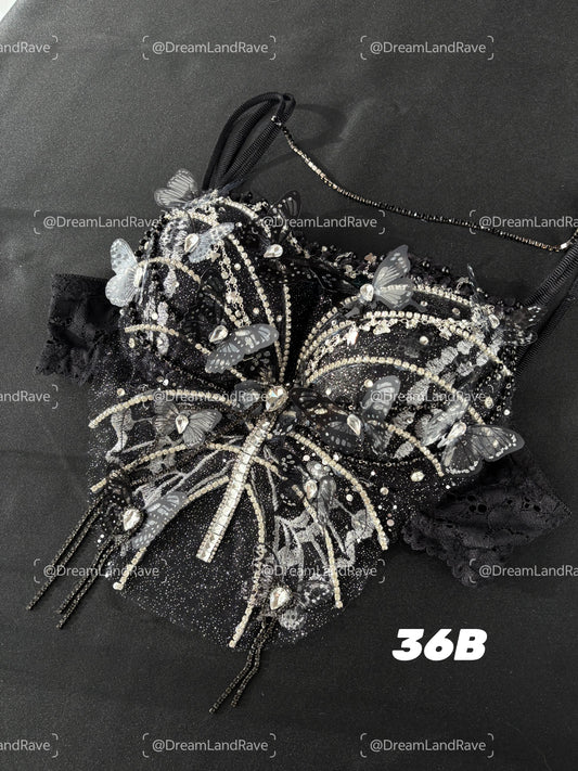 SALE 01-DISTANT SHIMMER TOP BLACK