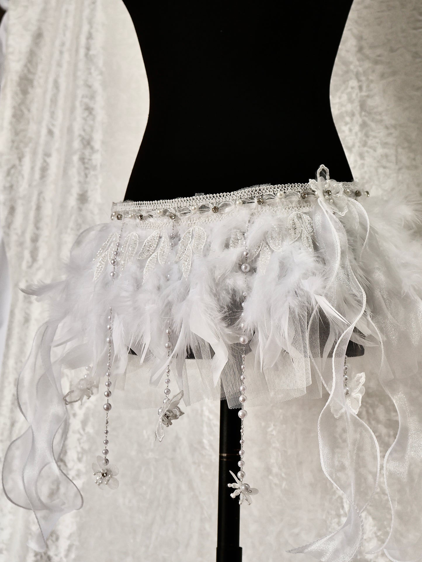 Lunaria Feather Skirt (5Colors)