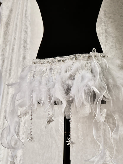Lunaria Feather Skirt (5Colors)