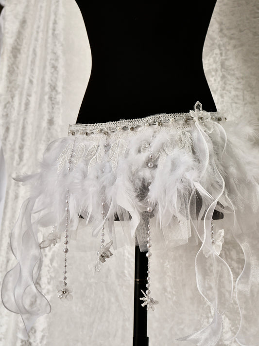 Lunaria Feather Skirt (5Colors)